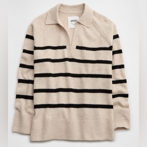 aerie Sweaters - Aerie Unreal Polo Sweater size Large